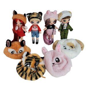 Na Na Na! Suprise Soft Fashion Dolls Set of 4 Katherine CJ Roxie Michael Bags